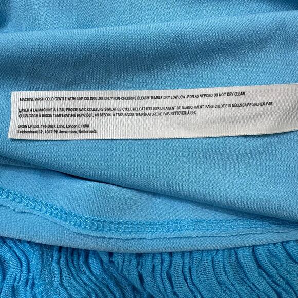 Free People Beach Dress Eleni Bodycon Midi Maxi Dress | Blue | SZ XS - Picture 11 of 11